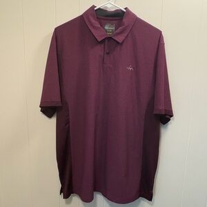 Greg Norman Men’s Large Top Maroon Golf Polo Rapivent EUC short sleeve shirt